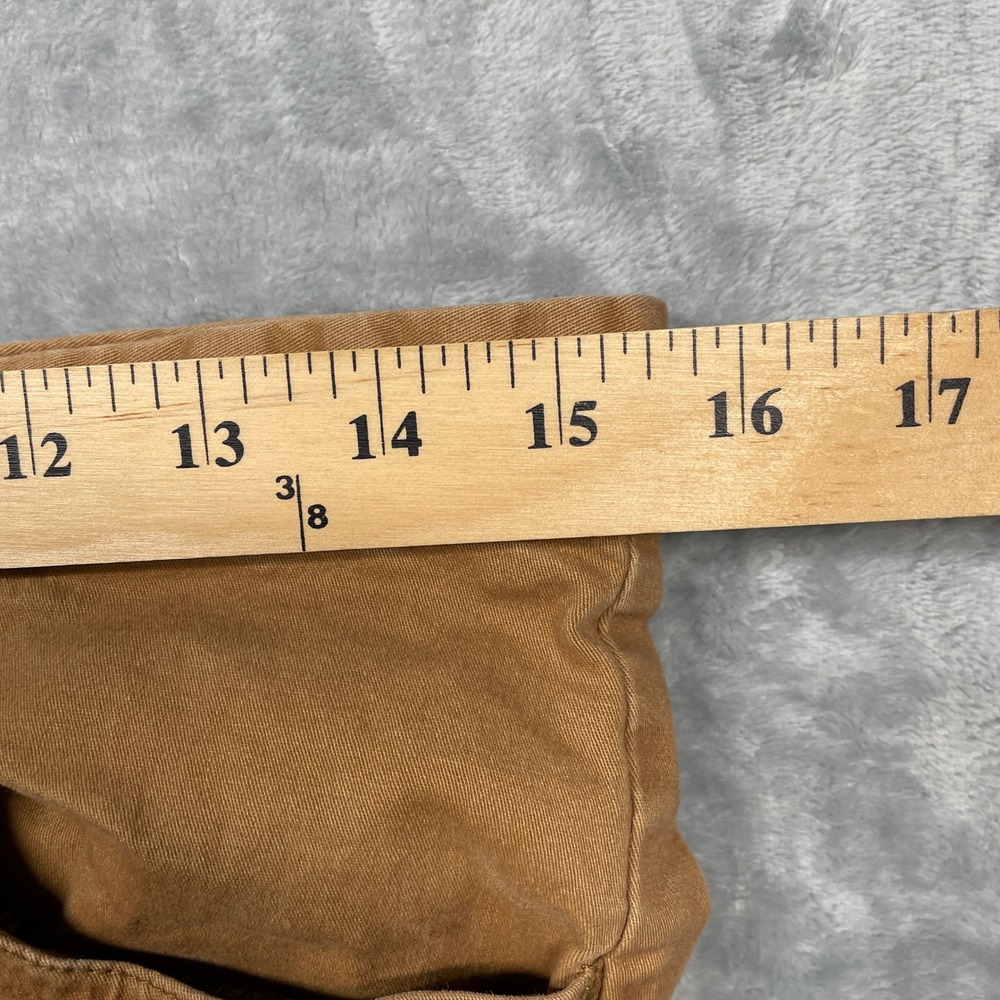 U-510 Chino Pants Mens 32x26 Brown Slim Fit Cotton Stretch Tapered Leg - Picture 7 of 13